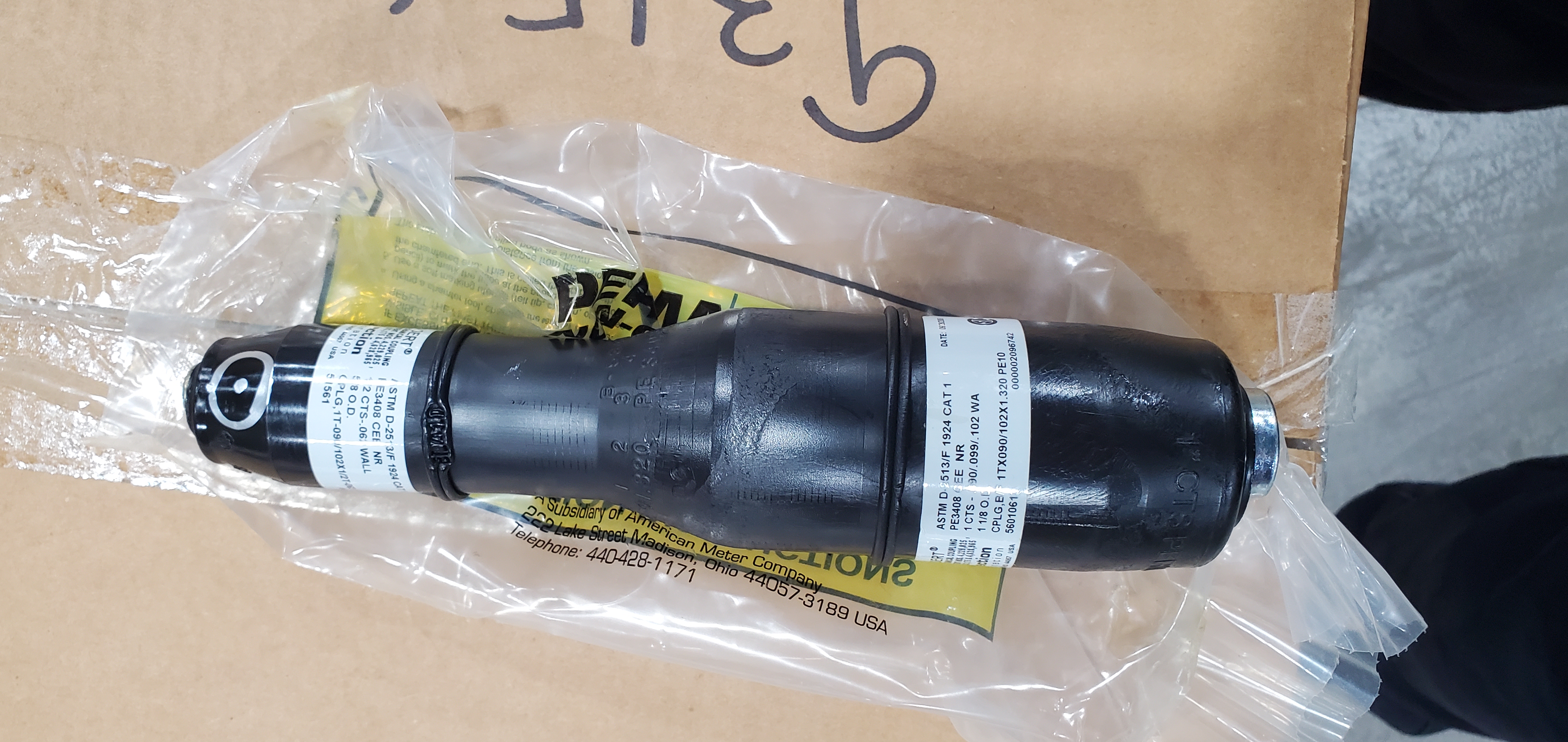 COUPLING, RDC PLSTC 1INx1/2IN CTS